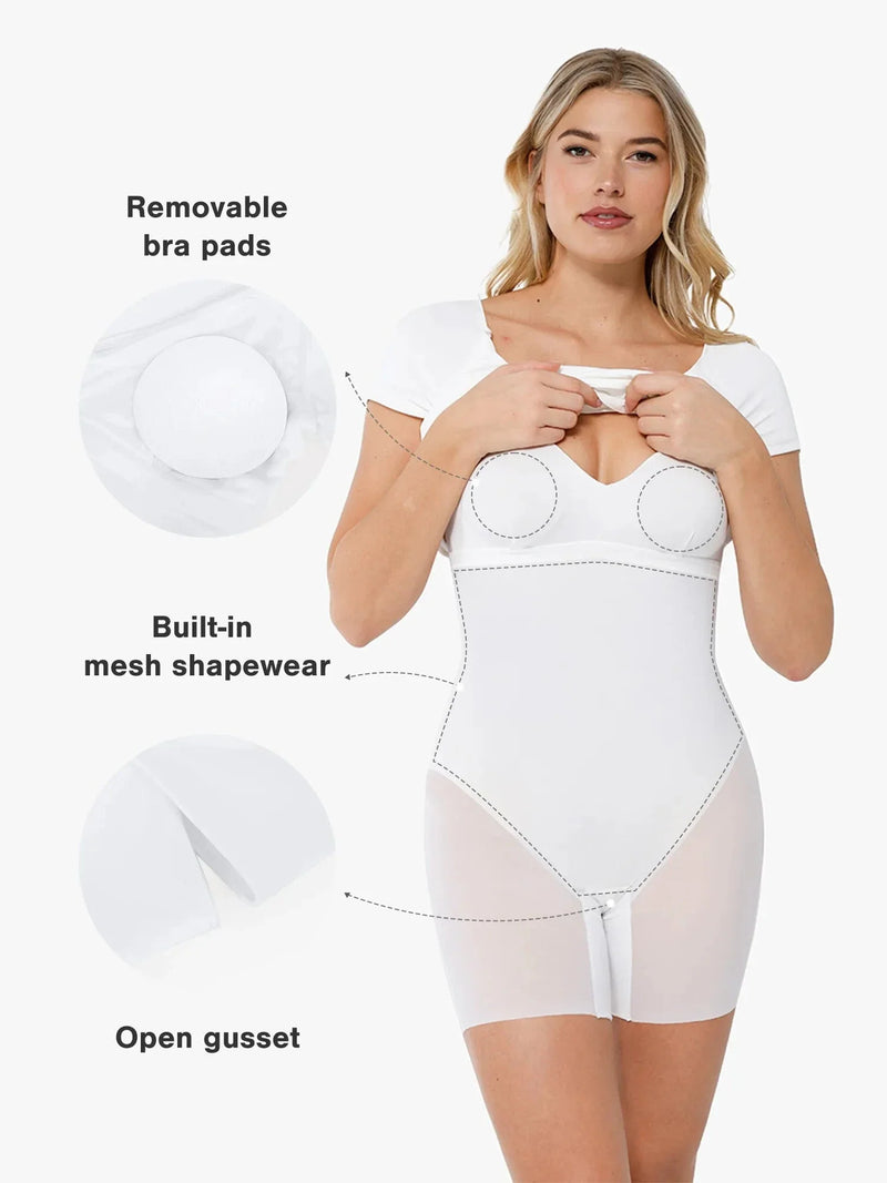 Shapewear Short Sleeve Perfect Form Sheath Dress