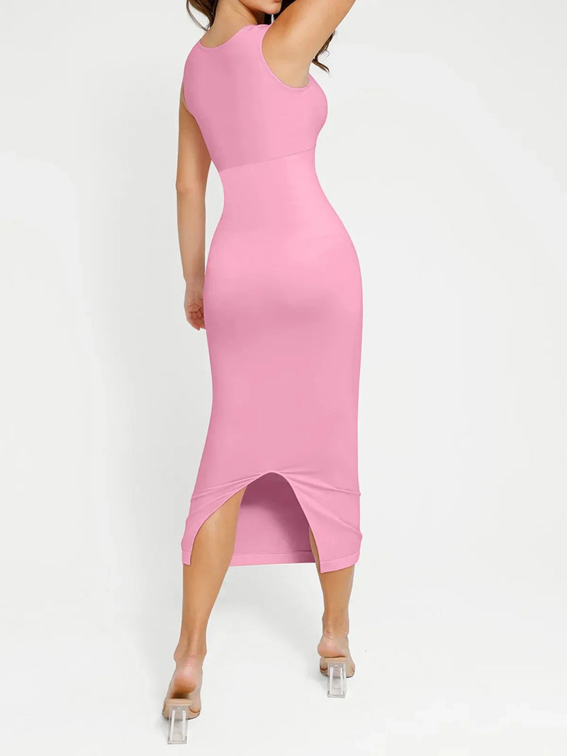 Shapewear Sleeveless Square Neck Slimming Seamless Dress
