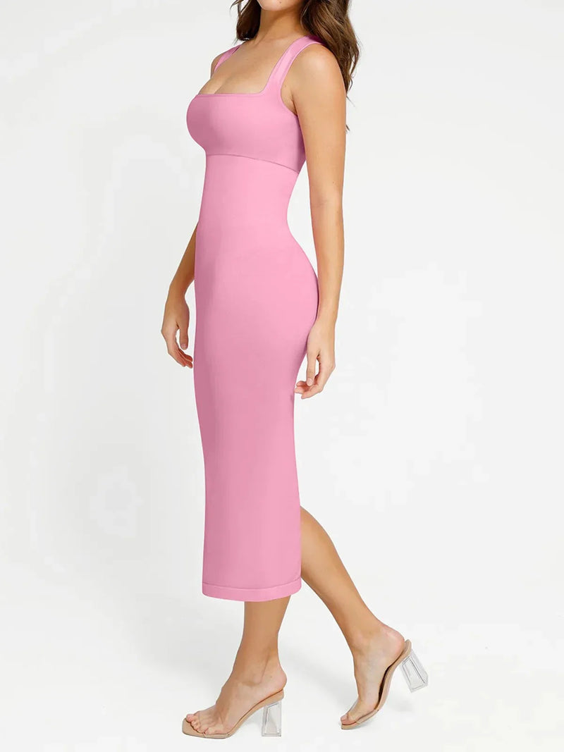 Shapewear Sleeveless Square Neck Slimming Seamless Dress