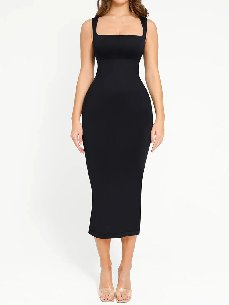 Shapewear Sleeveless Square Neck Slimming Seamless Dress