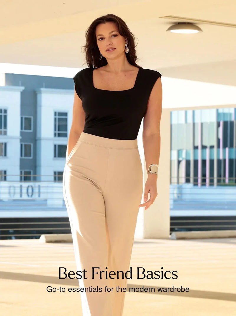 Shapewear Square Neck Padded Shoulder Slimming Bodysuit